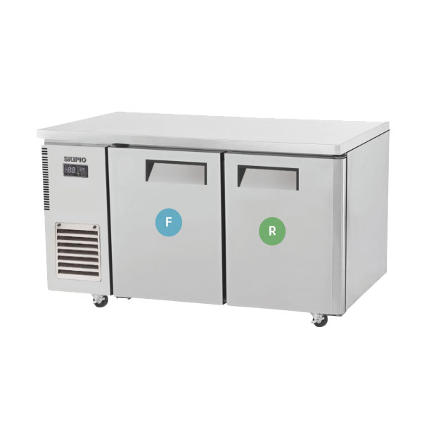 Skipio SURF15-2 Double Door Undercounter Fridge/Freezer