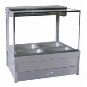 Roband S22RD Square Glass Hot Food Display (700mm Wide)