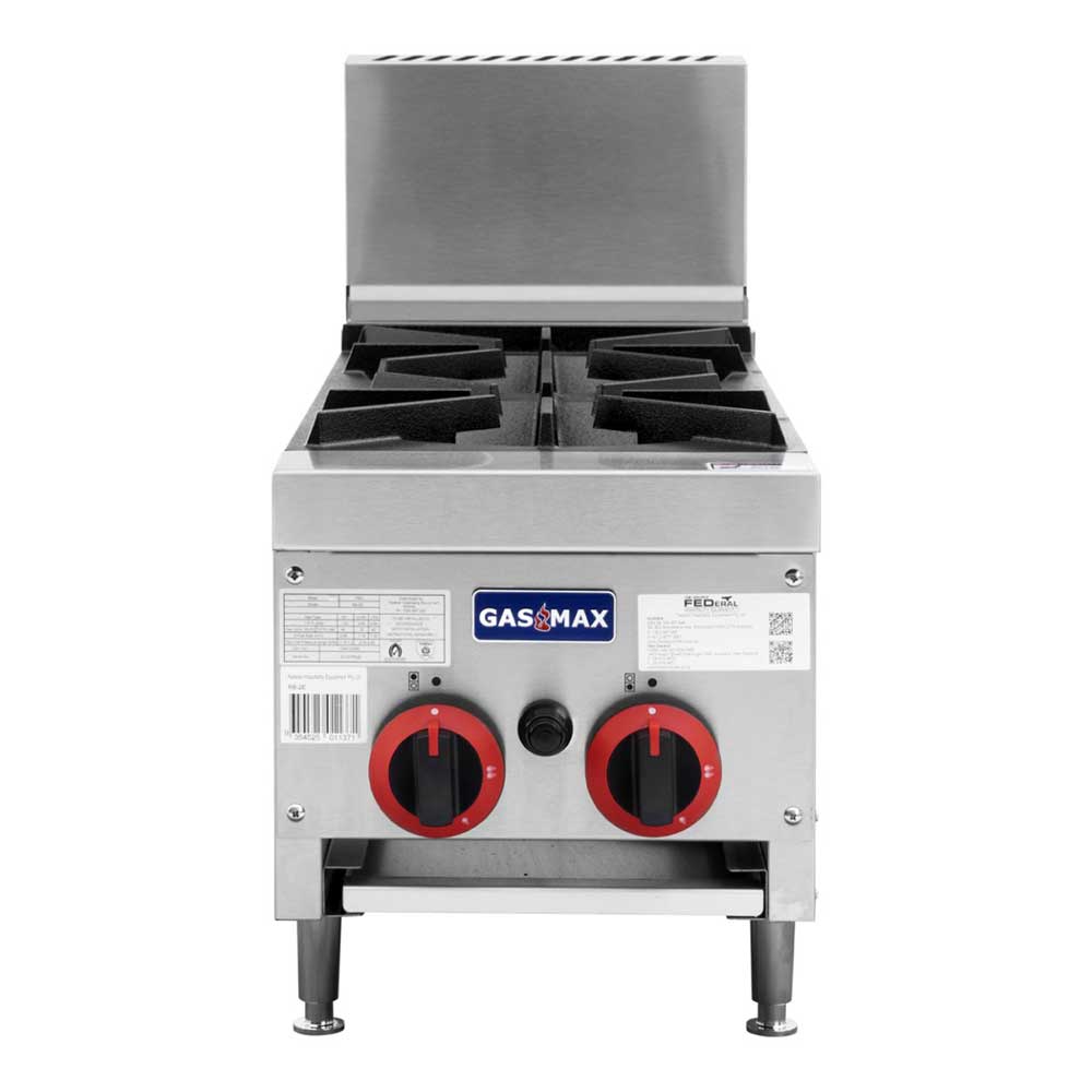 FED RB-2E Gasmax 2 Burner Gas Cooktop
