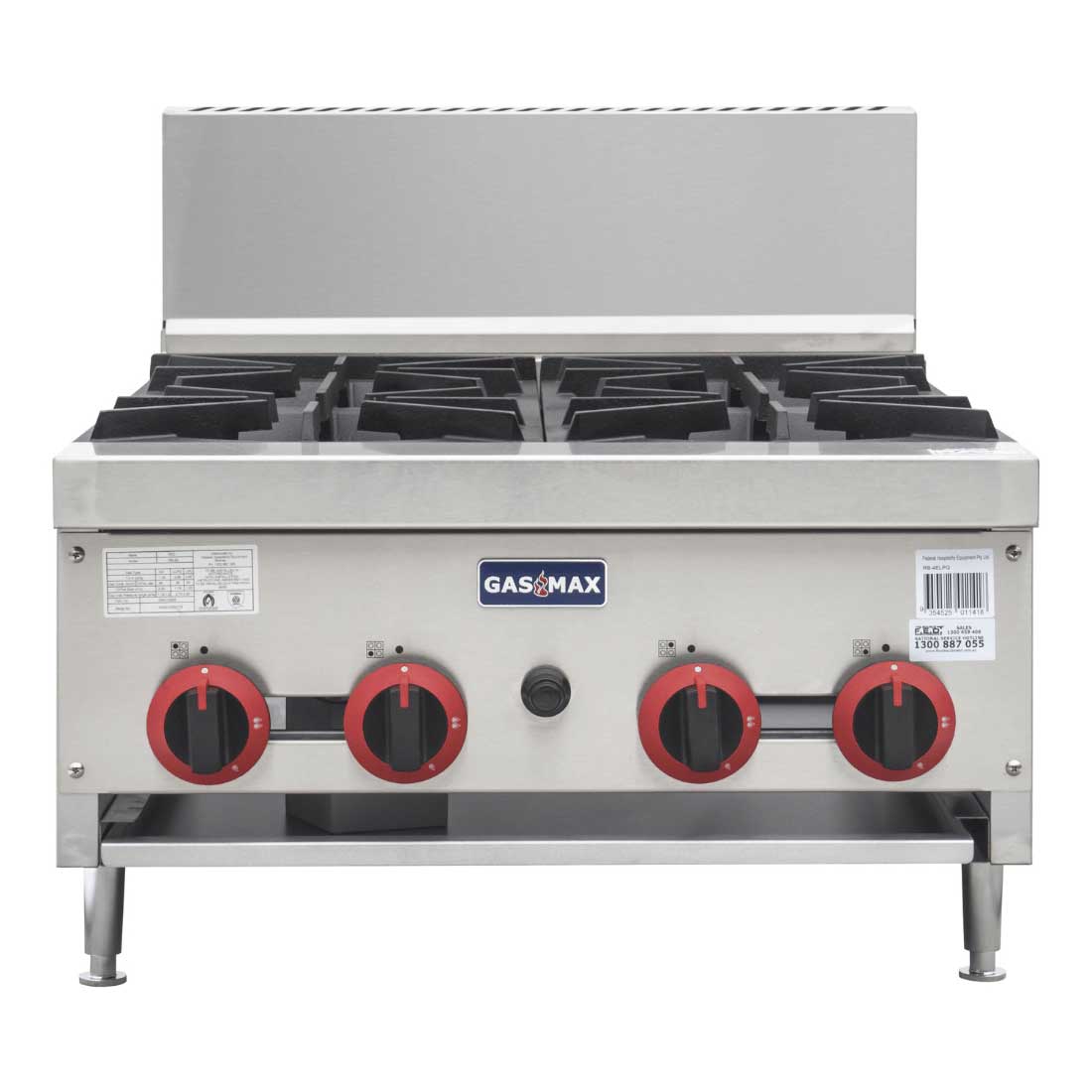FED RB-4E Gasmax 4 Burner Gas Cooktop