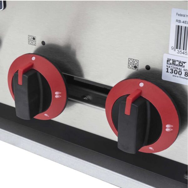 FED RB-4E Gasmax 4 Burner Gas Cooktop