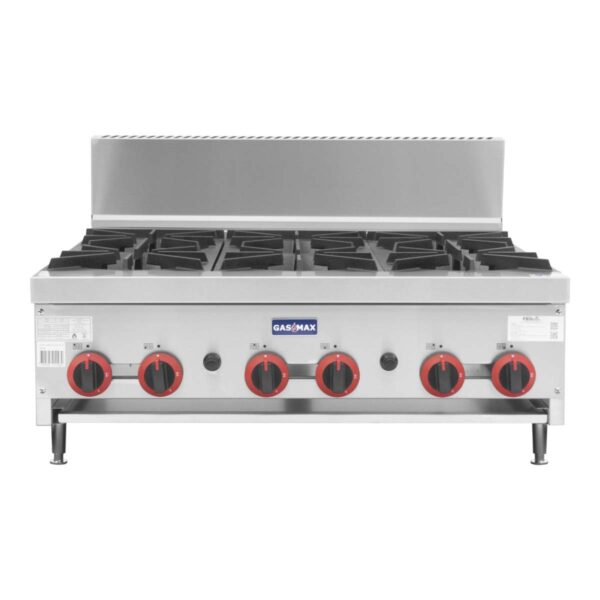FED RB-6E Gasmax 6 Burner Gas Cooktop