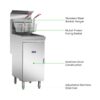 FED RC300E Frymax Single Pan Gas deep Fryer 22 Ltr