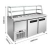 FED SCB15 2 Door Sandwich Bar 1480mm Wide