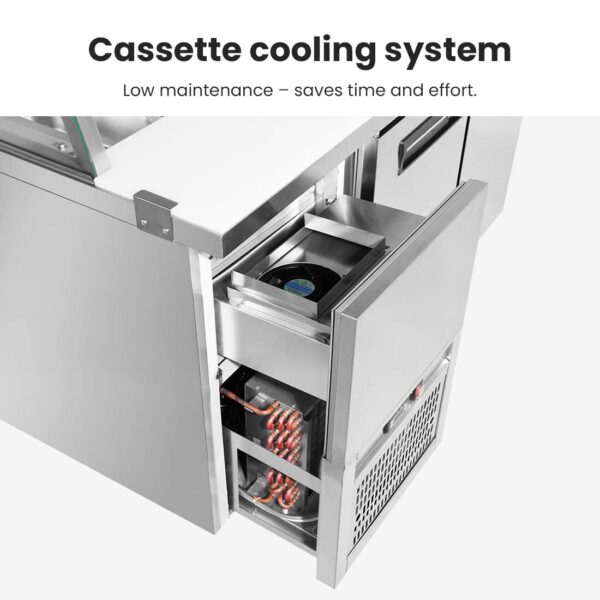 FED SCB15 2 Door Sandwich Bar 1480mm Wide