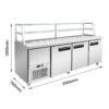 FED SCB21 3 Door Sandwich Bar 2180mm Wide