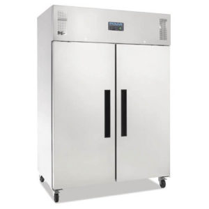 Polar DL896-A Double Door Stainless Steel Upright Freezer 1200 Ltr
