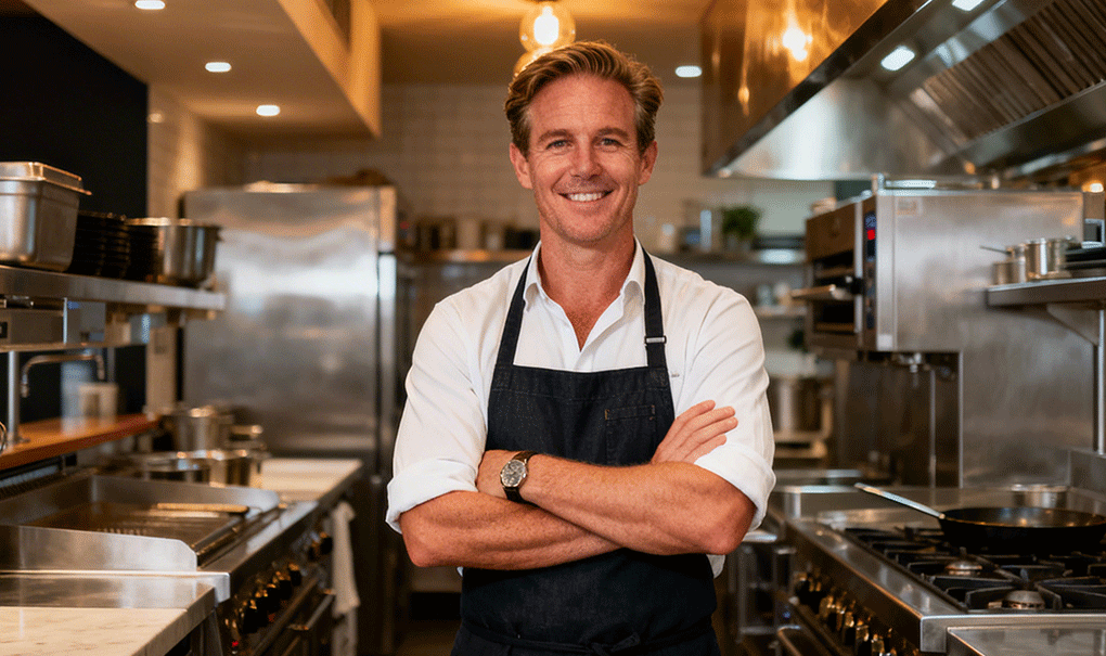 Restaurant owner in a commercial kitchen — tips for running a successful Australian restaurant