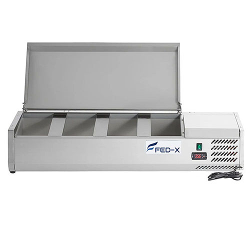 FED XVRX1200/380S Counter Top Prep Fridge 1200mm Wide