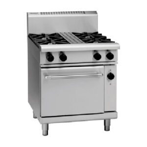 Waldorf RN8510GEC 4 Burner Gas Range With Electric Convection Oven 750mm Wide