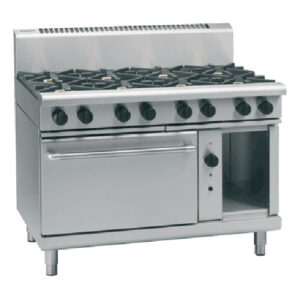 Waldorf RN8810GC 8 Burner Gas Range With Gas Convection Oven 1200mm Wide