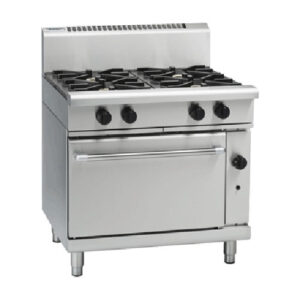 Waldorf RN8910GEC 4 Burner Gas Range With Electric Convection Oven 900mm Wide