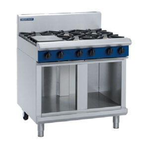 Blue Seal G516D-CB 6 Burner Gas Cook Top Cabinet Base 900mm Wide