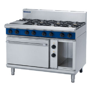 Blue Seal GE508D 8 Burner Gas Range With Electric Static Oven 1200mm Wide