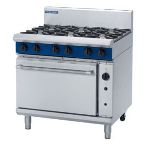 Blue Seal GE56D 6 Burner Gas Range With Electric Convection Oven 900mm Wide
