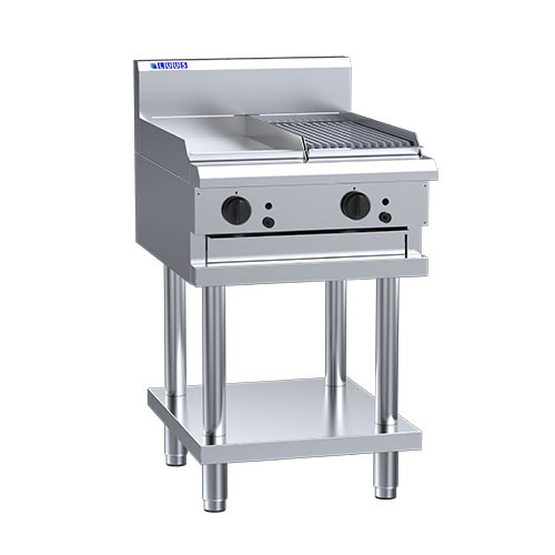 LUUS CS-3P3C 300mm Gas Griddle & 300mm Chargrill 600mm Wide