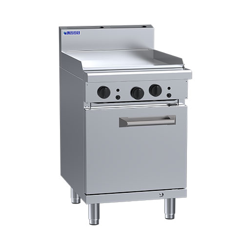 LUUS RS-6P 600 Wide Griddle With Static Oven 600mm Wide