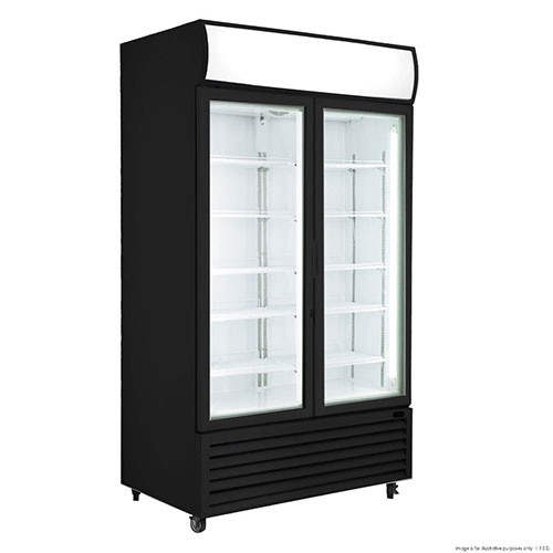 FED LG-1000BP Double Door Upright Display Fridge 885Ltr