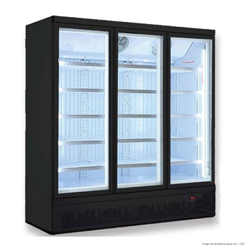 FED LG-1500BGBM 3 Door Supermarket Fridge 1664Ltr