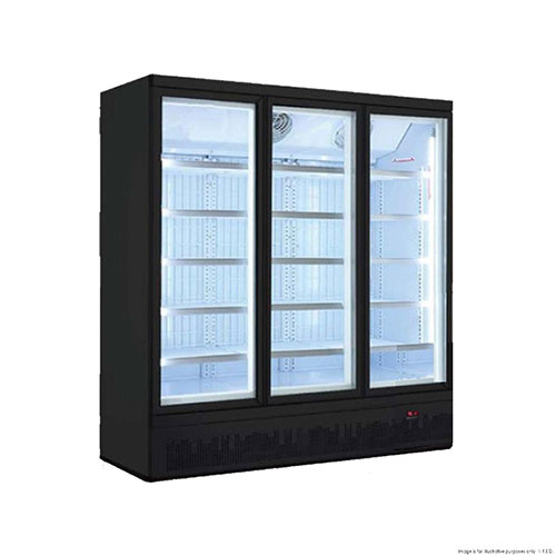 FED LG-1500BGBMF 3 Door Supermarket Freezer 1563Ltr