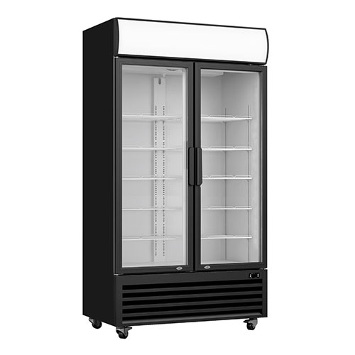 FED LG-580BP Double Door Upright Display Fridge 568 Ltr