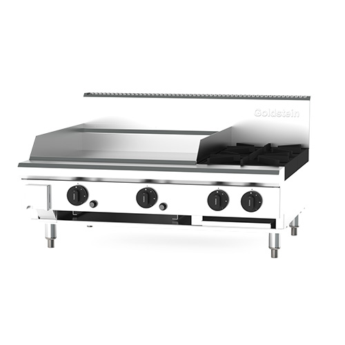 Goldstein PFB24G2-X Cooktop 2 open burners & 610mm Griddle