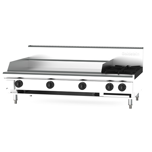 Goldstein PFB36G2-X Cooktop 2 open burners & 914mm Griddle