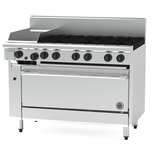 Goldstein PF12G640 X Gas 6 burner and 305mm griddle with static oven