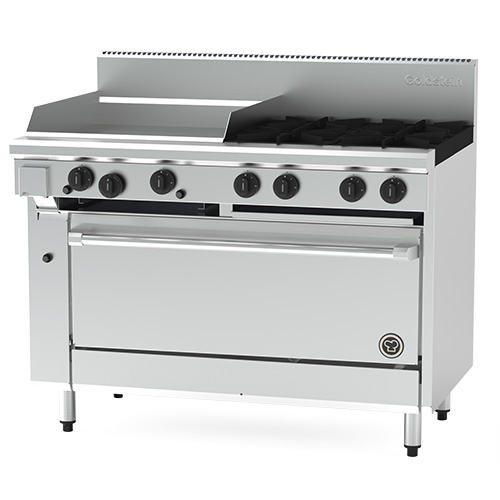 Goldstein PF24G440 X Gas 4 burner and 610mm griddle with static oven