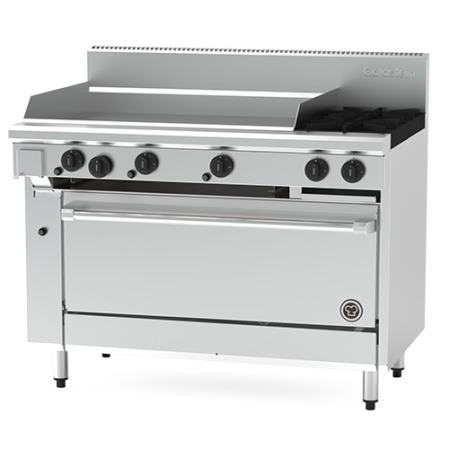 Goldstein PF36G240 X Gas 2 burner and 914mm griddle with static oven