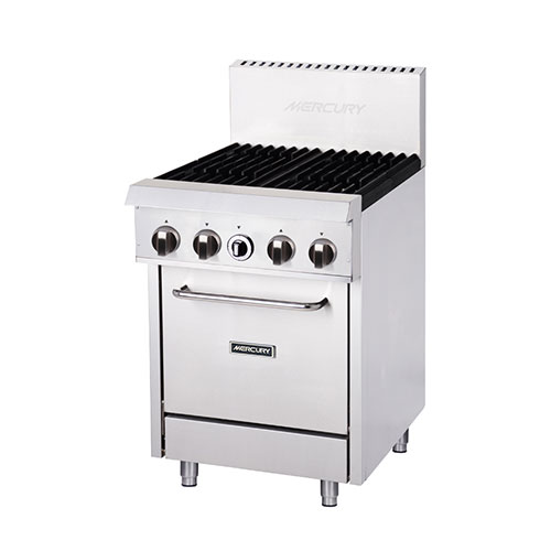 Mercury M24S 4F 4 Burner gas range with static oven