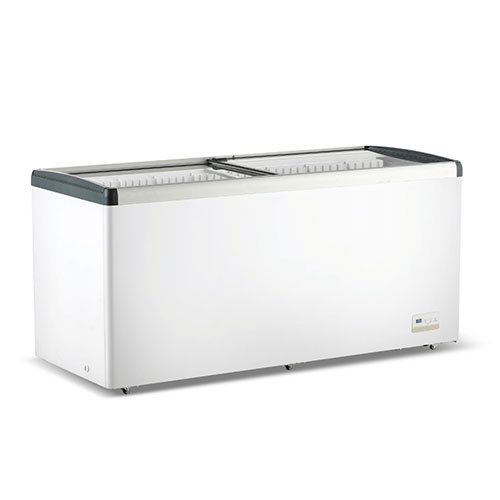 Thermaster WD586G Chest Freezer sliding glass lids