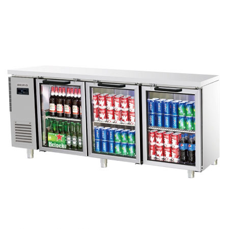 Skipio SGR18-3 Three Door Undercounter Display Fridge 516 Ltr