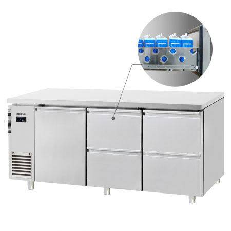 Skipio SUR18-2D-4 Undercounter Drawer Fridge 538 Ltr