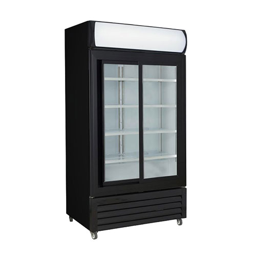 FED LG 1000SDBP Sliding Glass Door Upright Fridge