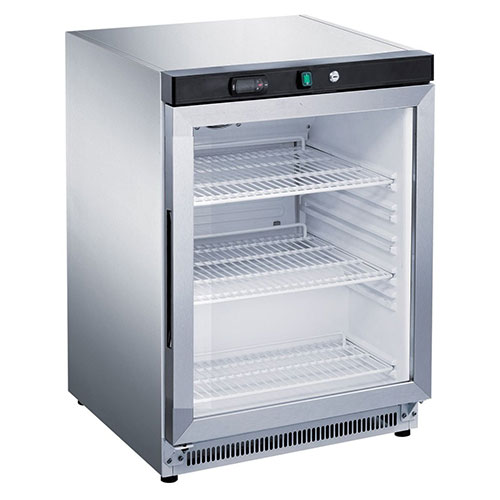 FED XR200SG Under Bench Fridge Glass Door
