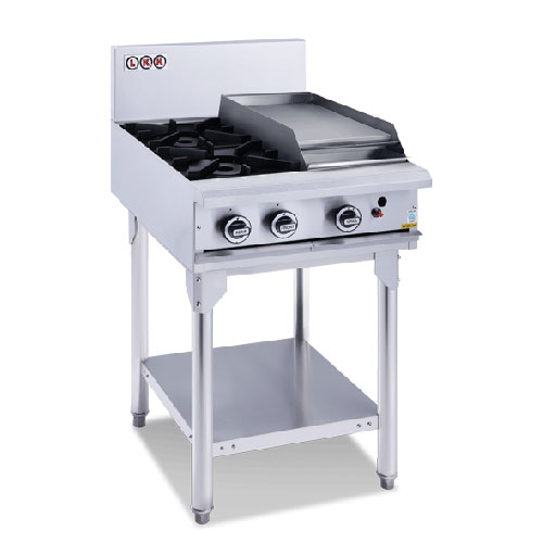 LKK OB4C 2 Gas Burner Cooktop + 300mm Right Grill