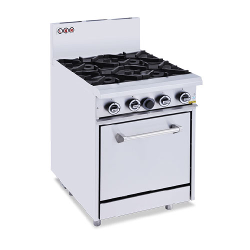LKK OB4DO 4 Gas Burner Cooktop With Static Oven 600mm Wide