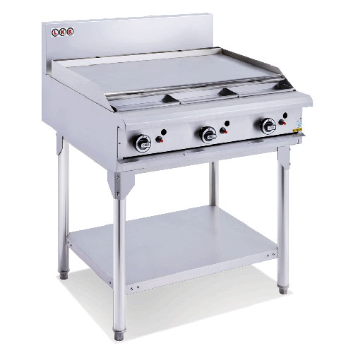LKK OB6A 3 Burner Gas Griddle Plate 900mm Wide