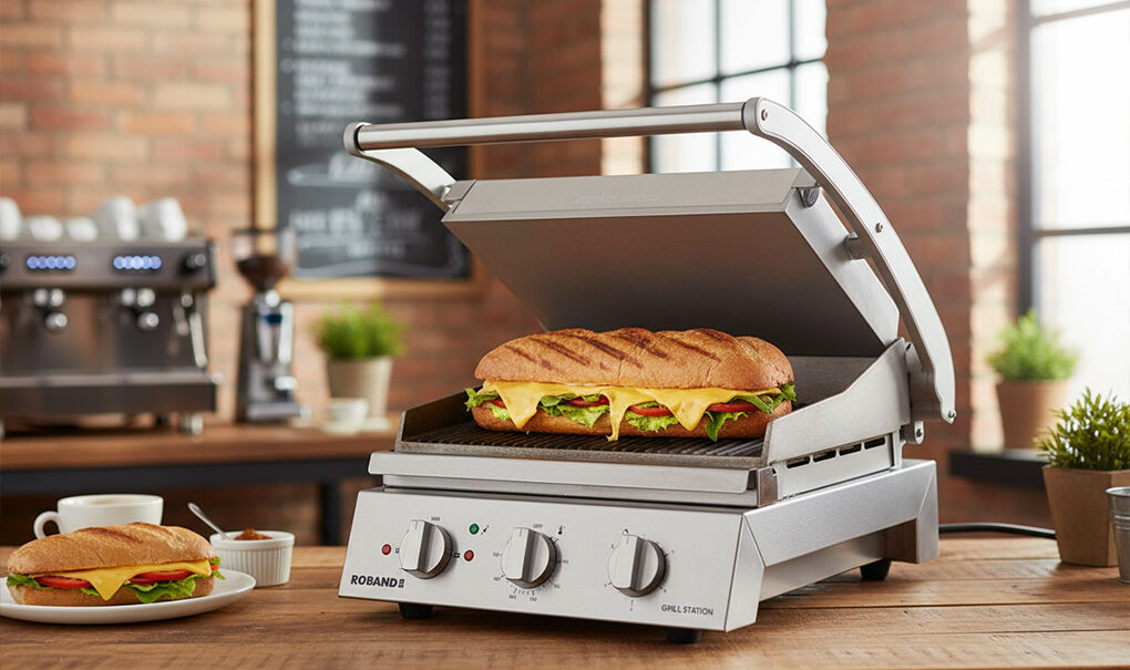 commercial sandwich press feature