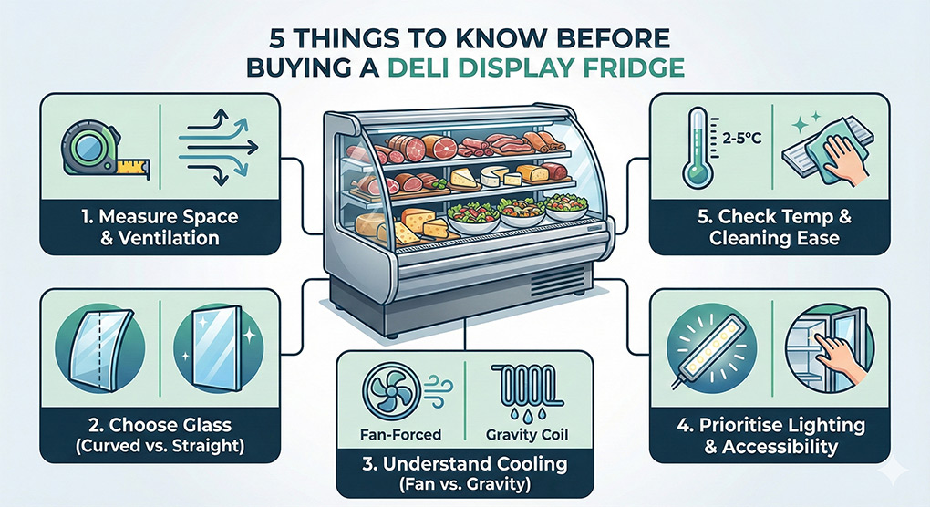 Infographic: 5 Things to Know Before Buying a Deli Display Fridge