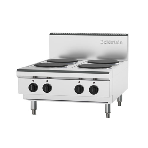 Goldstein PEB4S-X Solid Plate Electric Cooktop 610mm Wide