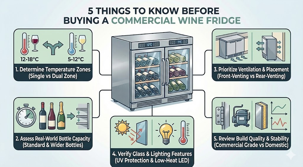 Commercial Wine Fridges in Australia - How to Choose the Right Model