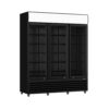 FED LG 1203BP 3 Glass Door Upright Fridge