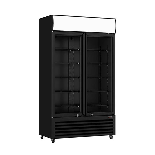 Thermaster Two Glass Door Colourbond Upright Drink Fridge LG 730BP