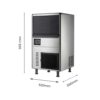 FED SN-068F Granular Flake Ice Maker 60kg/Day 20kg Bin