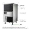FED SN-068F Granular Flake Ice Maker 60kg/Day 20kg Bin