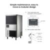 FED SN-068F Granular Flake Ice Maker 60kg/Day 20kg Bin