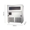 FED SN-101B 100kg/Day Underbench Ice Maker 15kg Bin