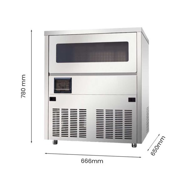FED SN-101B 100kg/Day Underbench Ice Maker 15kg Bin